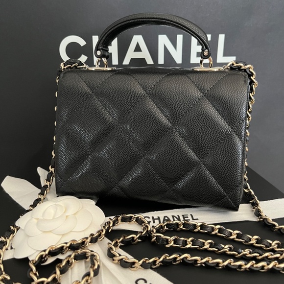 ❌sold❌Chanel 25S mini caviar top handle - Picture 4 of 6